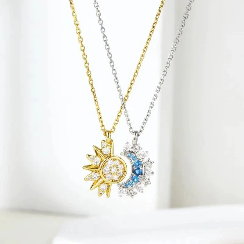 Sun And Moon Necklace Couple
