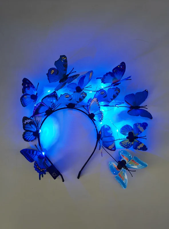 Schmetterling Haarreif mit LED
