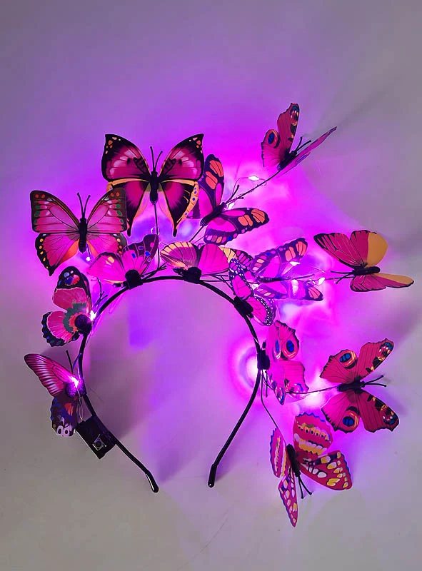 Schmetterling Haarreif mit LED