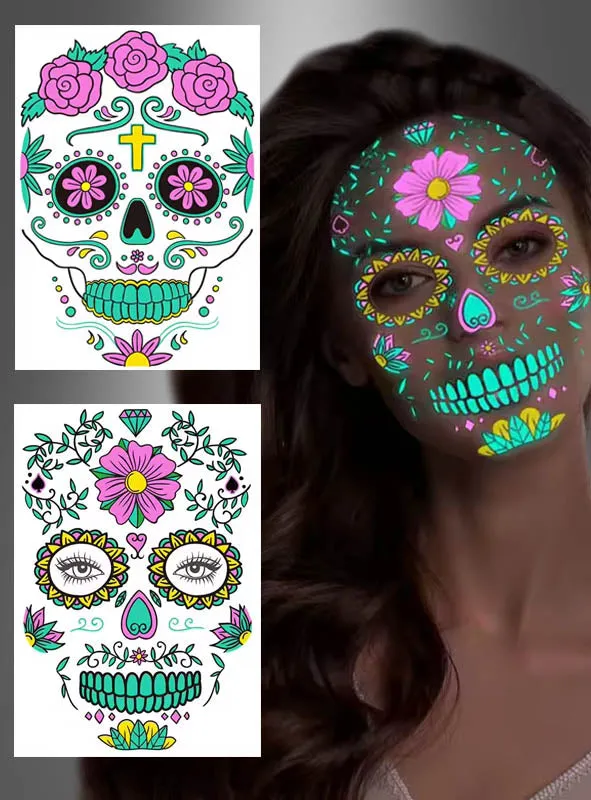 UV Tag der Toten Tattoo