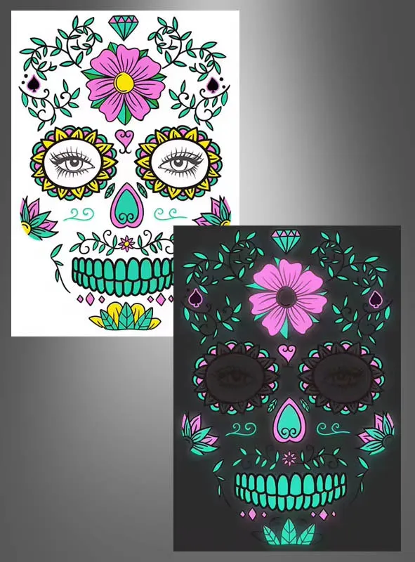 UV Tag der Toten Tattoo
