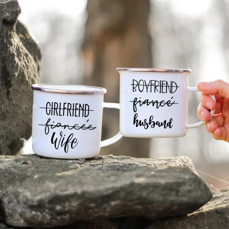 Tasse Verheirateter Mann Und Frau