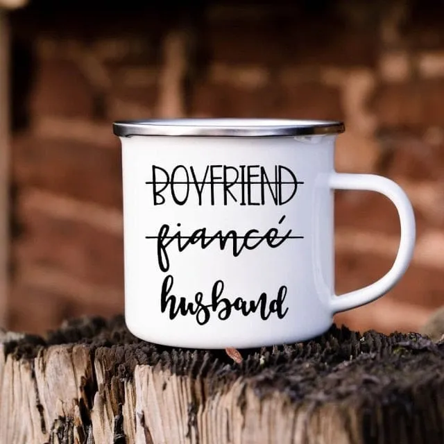 Tasse Verheirateter Mann Und Frau