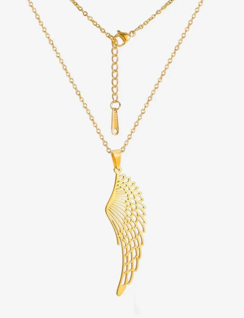 Collier De Couple Aile d'Ange (En Duo)
