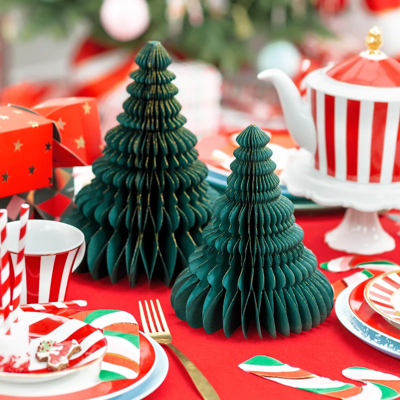 Papierwaben-Ornament Weihnachtsbaum 15cm