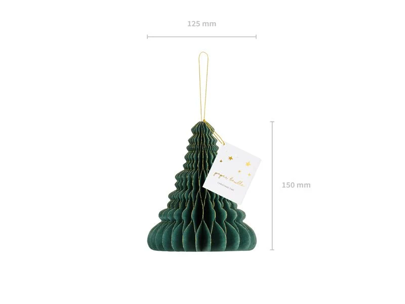 Papierwaben-Ornament Weihnachtsbaum 15cm