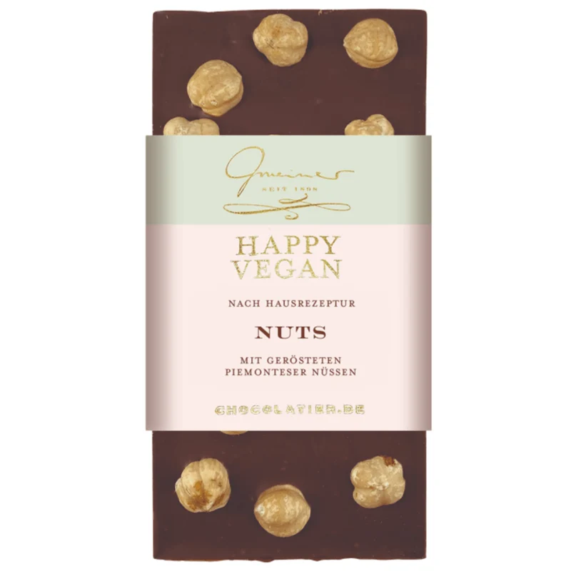Chocolatier Happy Vegan Nuts Schokolade