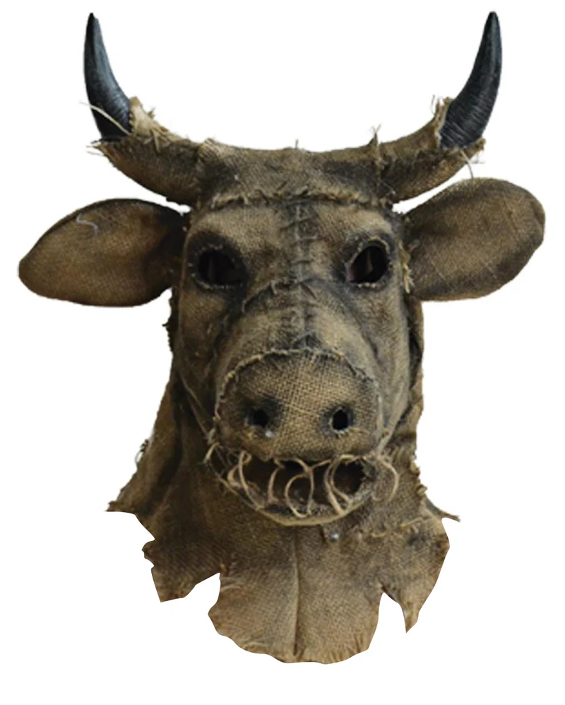 Vintage Vogelscheuche Stier Maske