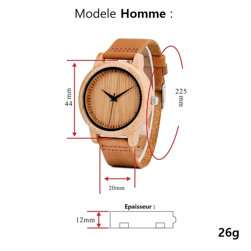 Partneruhr Holz