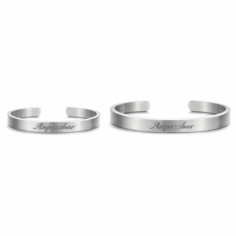Pärchen Armbänder Mit Gravur Echt Silber