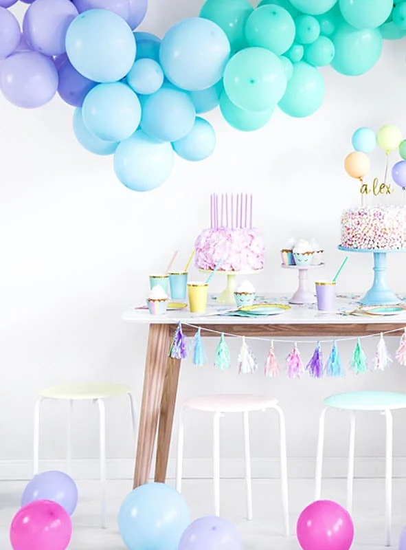 Premium Luftballons in Pastellfarben rosa 100x27cm