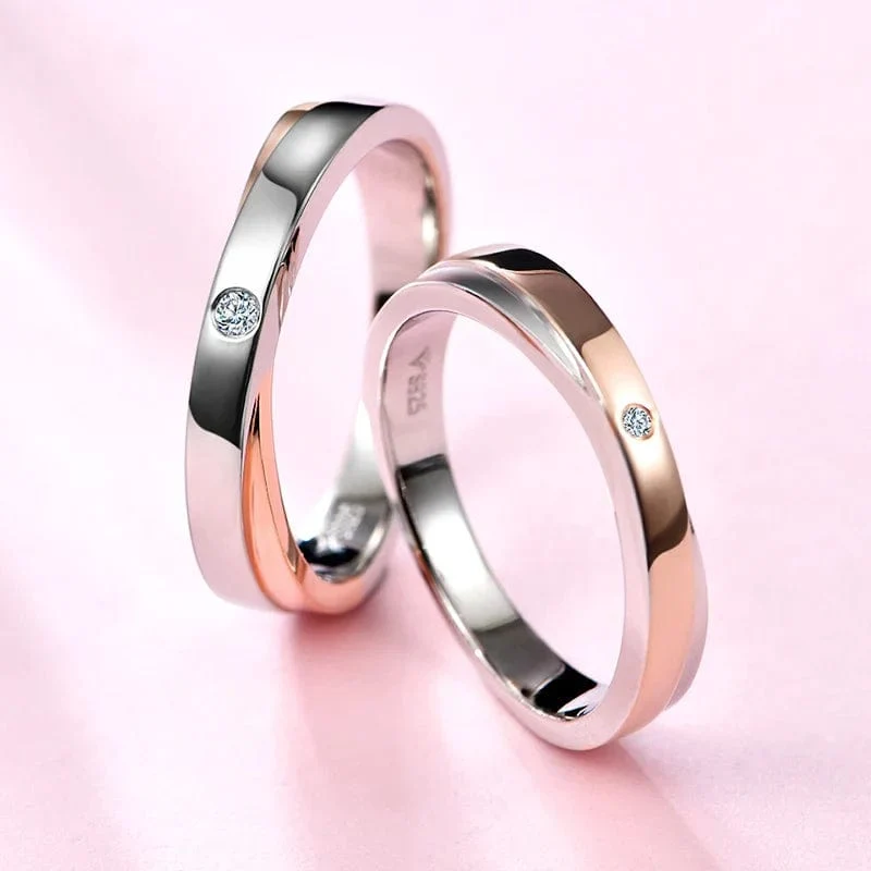 Trauring Moissanit Silber