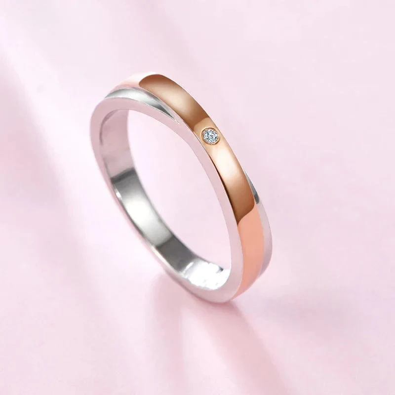 Trauring Moissanit Silber