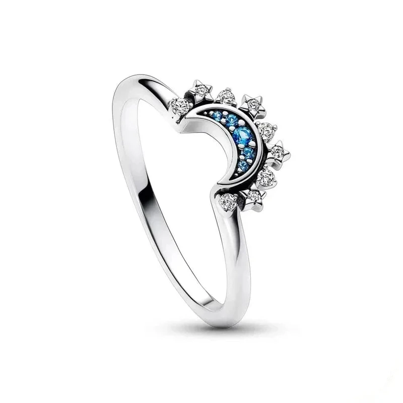 Ring Mond Und Sonne Gold Silber