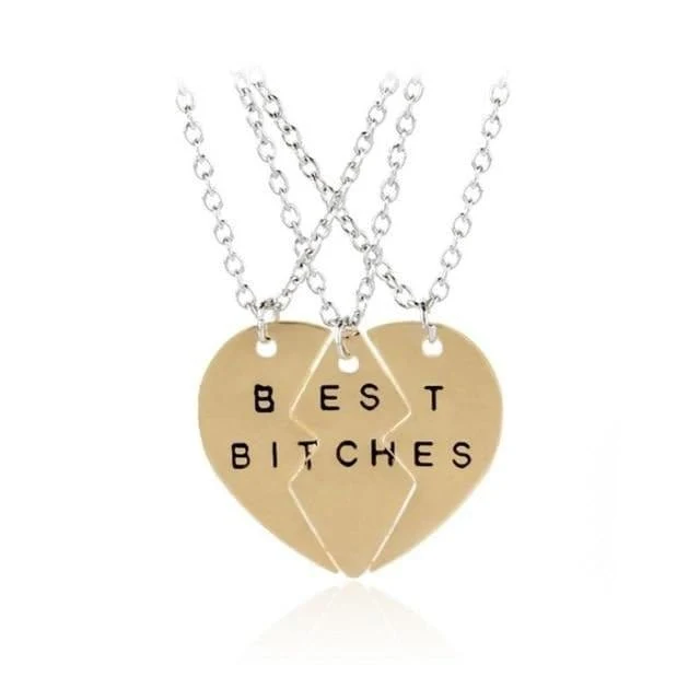 Freundschaftshalskette Best B*Tches (3 Oder 2)