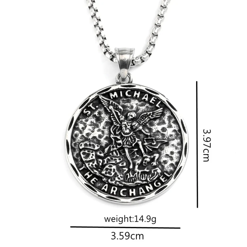 Punk-Engel-Buchstabenanhänger-Halskette für Herren