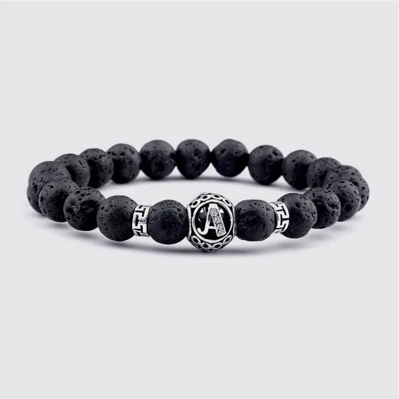 Bracelet Couple Pierre de Lave