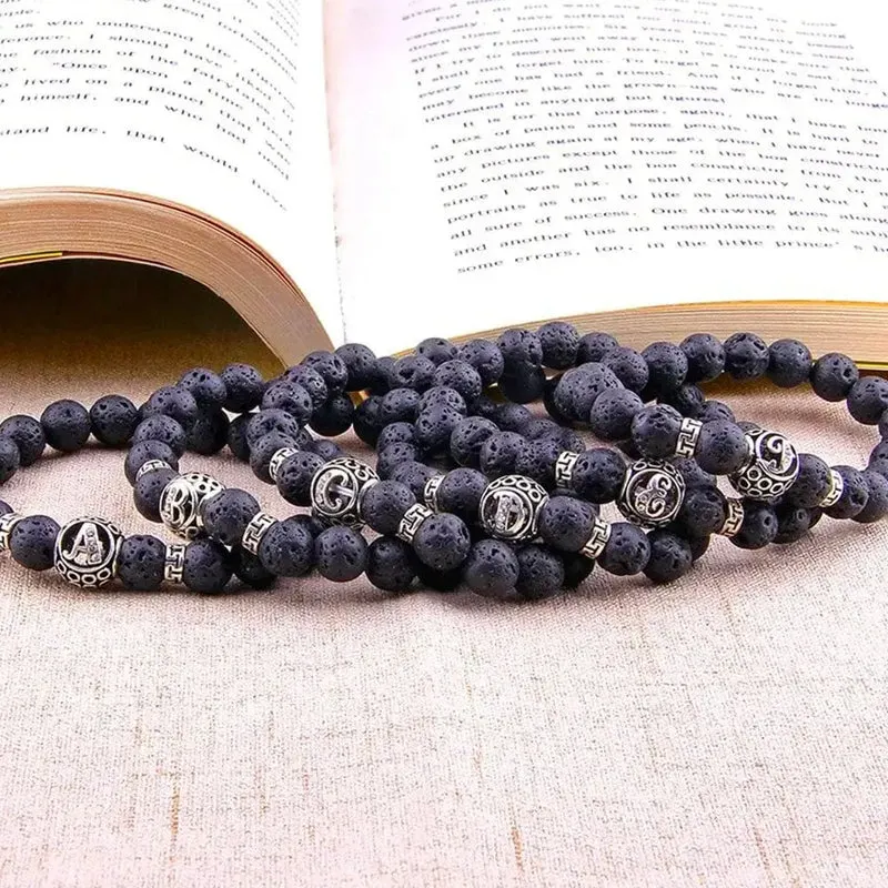 Bracelet Couple Pierre de Lave
