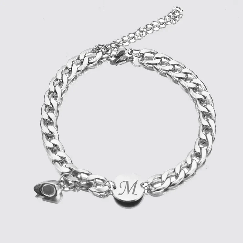 Bracelet Couple Initiale au choix
