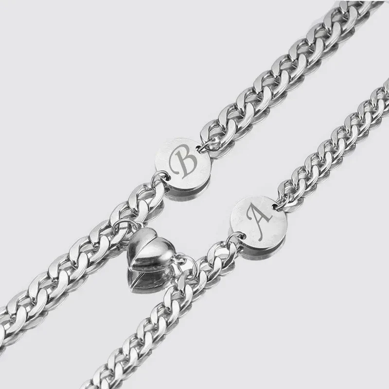 Bracelet Couple Initiale au choix