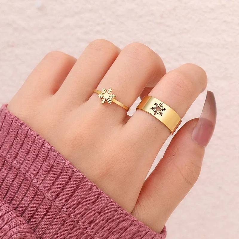 Ring Mit Schneeflocke