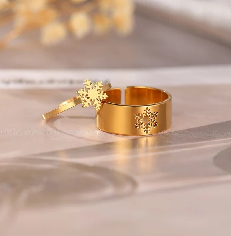 Ring Mit Schneeflocke