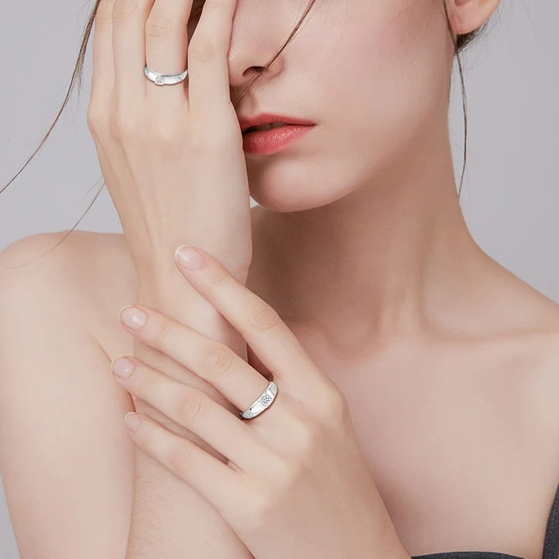 Moissanit Ring Silber Gold