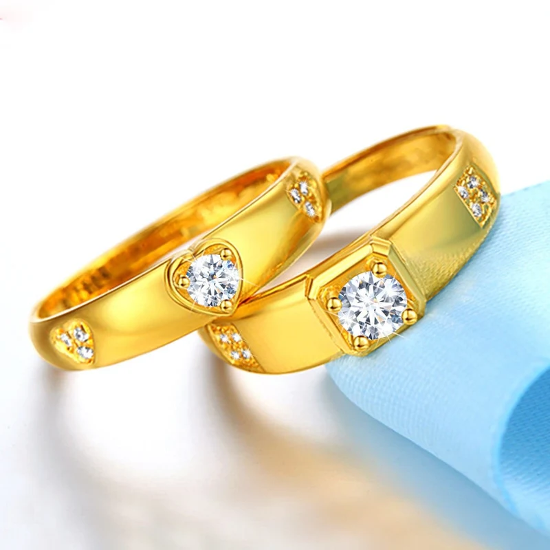 Moissanit Ring Silber Gold