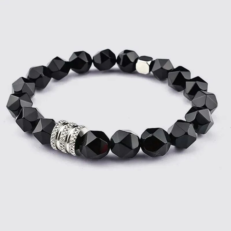 Bracelet Pierre Noire Brillante