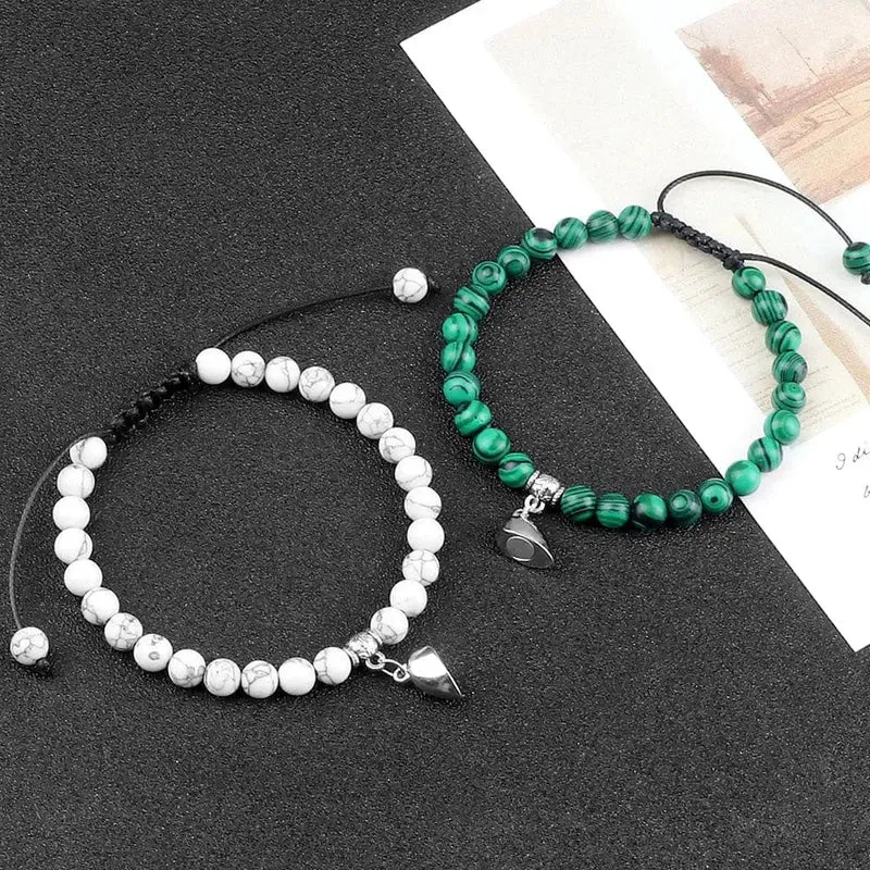 Bracelet Couple Distance Aimanté