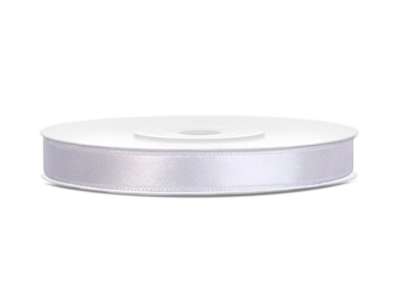 Satinband Weiß 25m