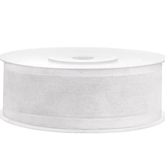 Chiffonband Weiß 25m