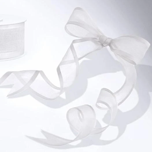 Chiffonband Weiß 25m