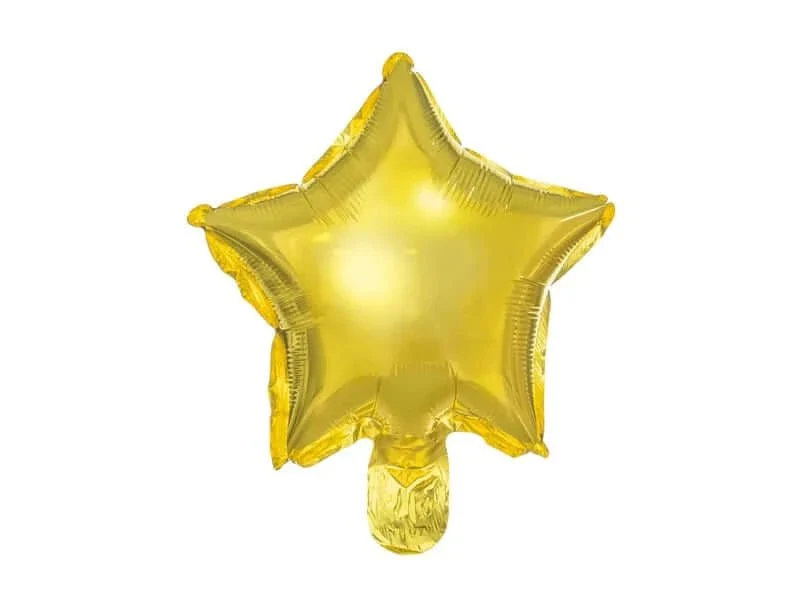 Folienballon Stern 21cm Gold 5 Stk.