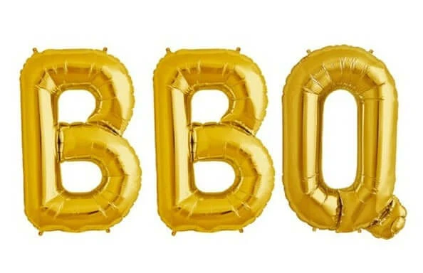 Ballonschriftzug "BBQ"