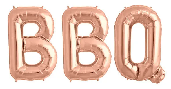 Ballonschriftzug "BBQ"