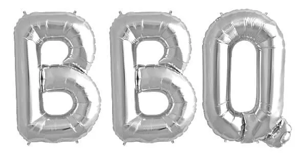 Ballonschriftzug "BBQ"