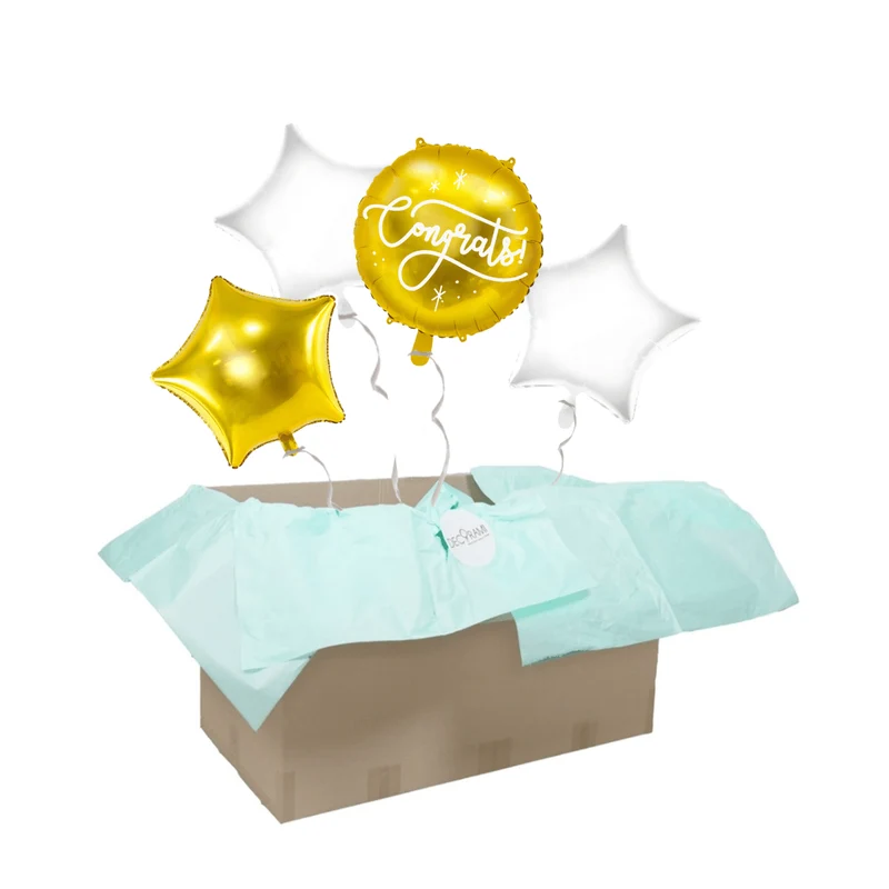 Heliumballon-Geschenk "Congrats!"
