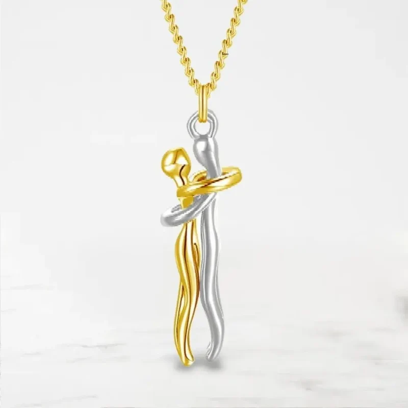Collier Couple Enlacé