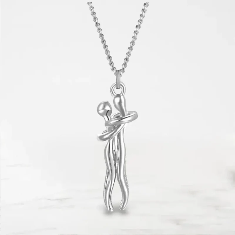 Collier Couple Enlacé