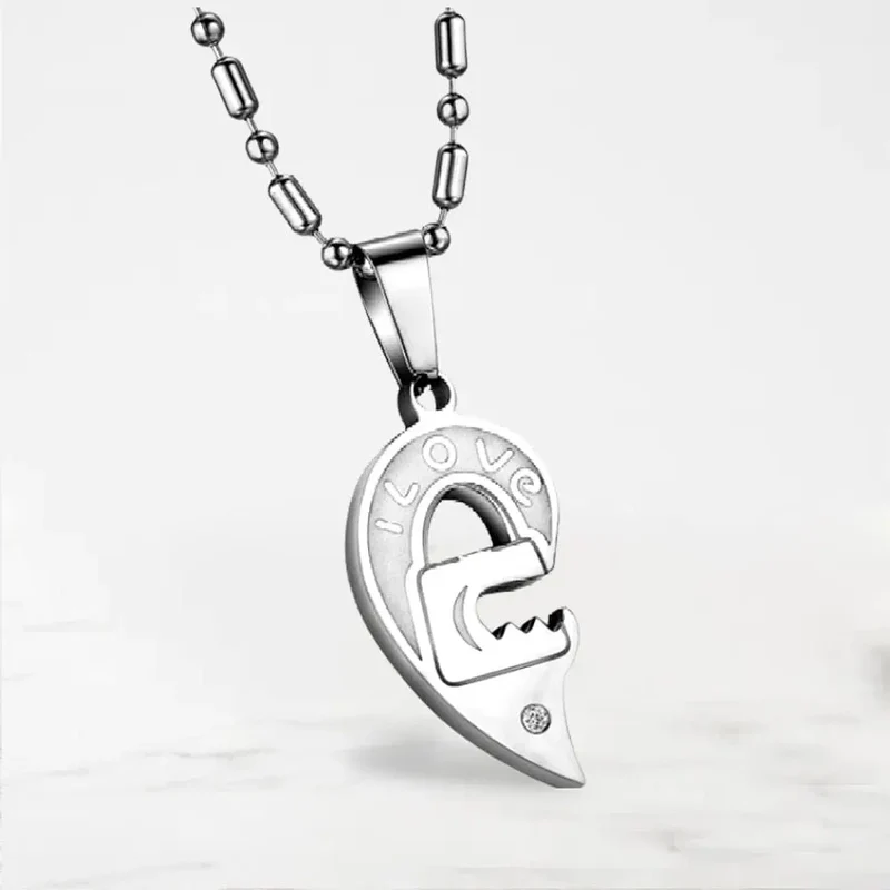 Collier Couple Coeur Séparable
