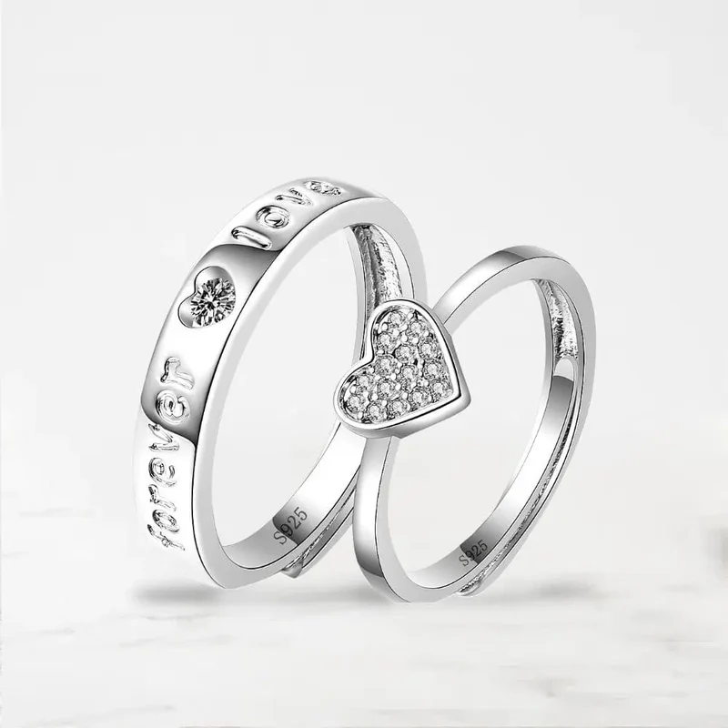 Bague Couple (Acier Inoxydable)