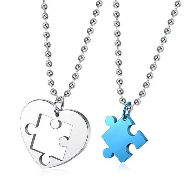 Partnerhalskette Silber