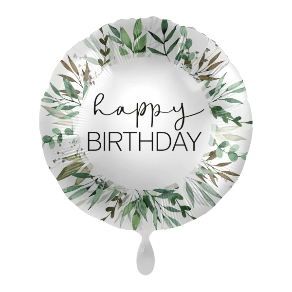 Geburtstagsballon "Happy Birthday" Green