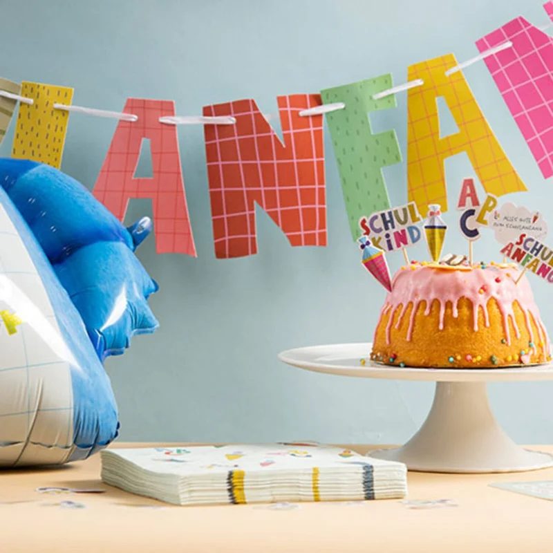 Girlande "Alles Gute zum Schulanfang"