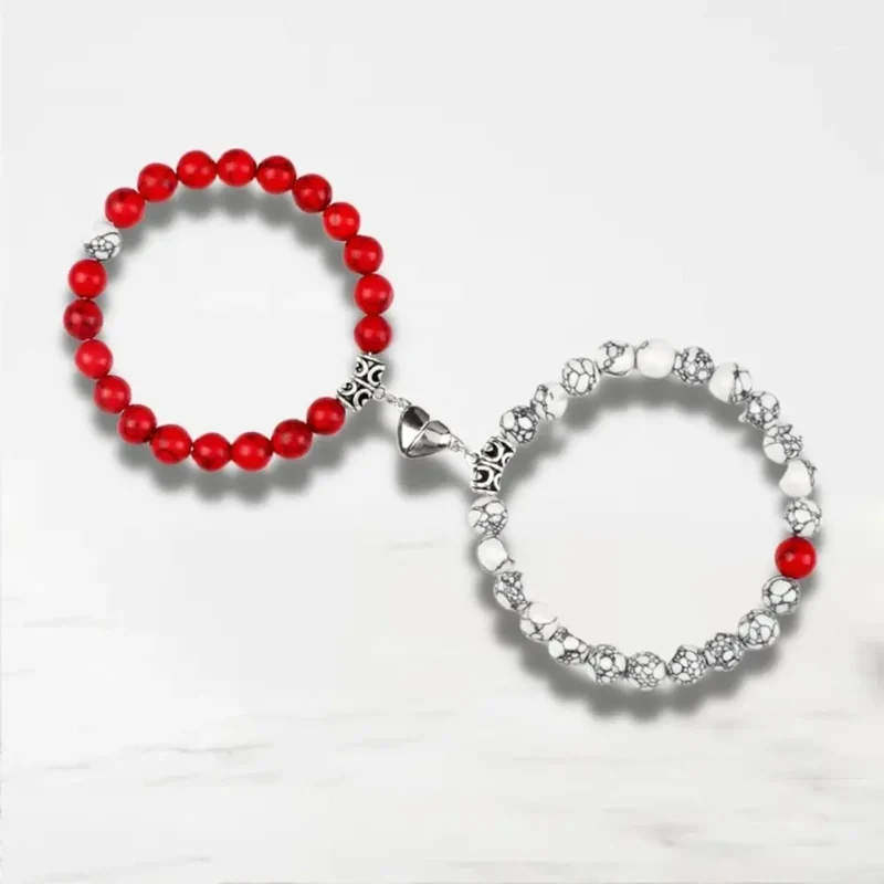 Bracelet Couple Aimanté Coeur