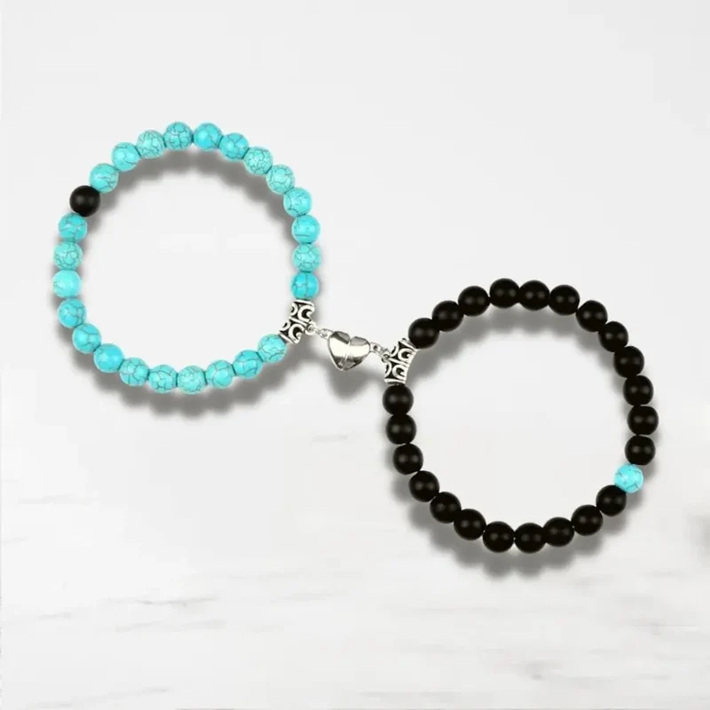 Bracelet Couple Aimanté Coeur