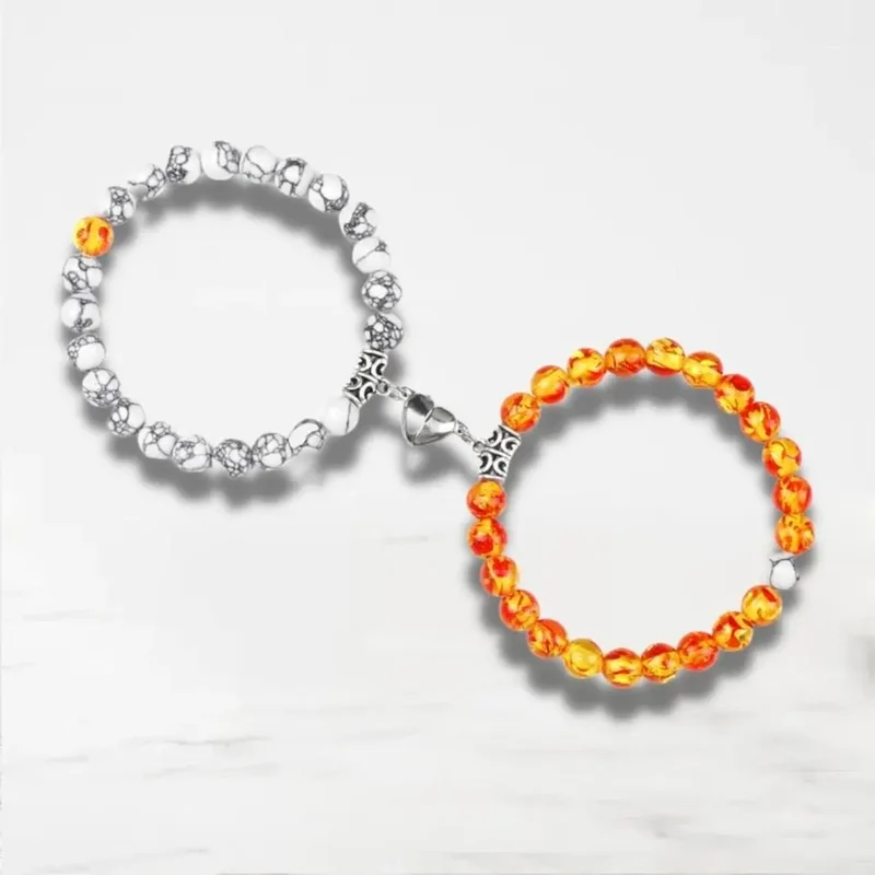 Bracelet Couple Aimanté Coeur