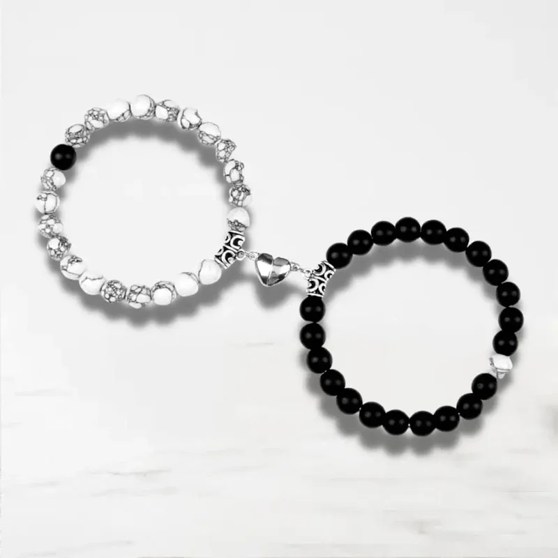 Bracelet Couple Aimanté Coeur