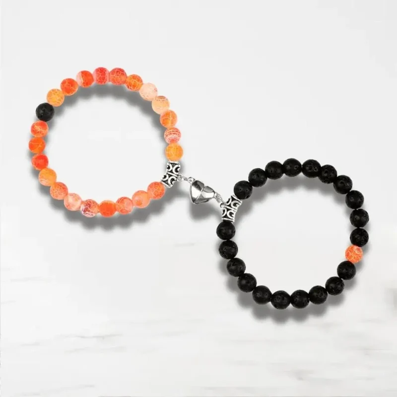 Bracelet Couple Aimanté Coeur
